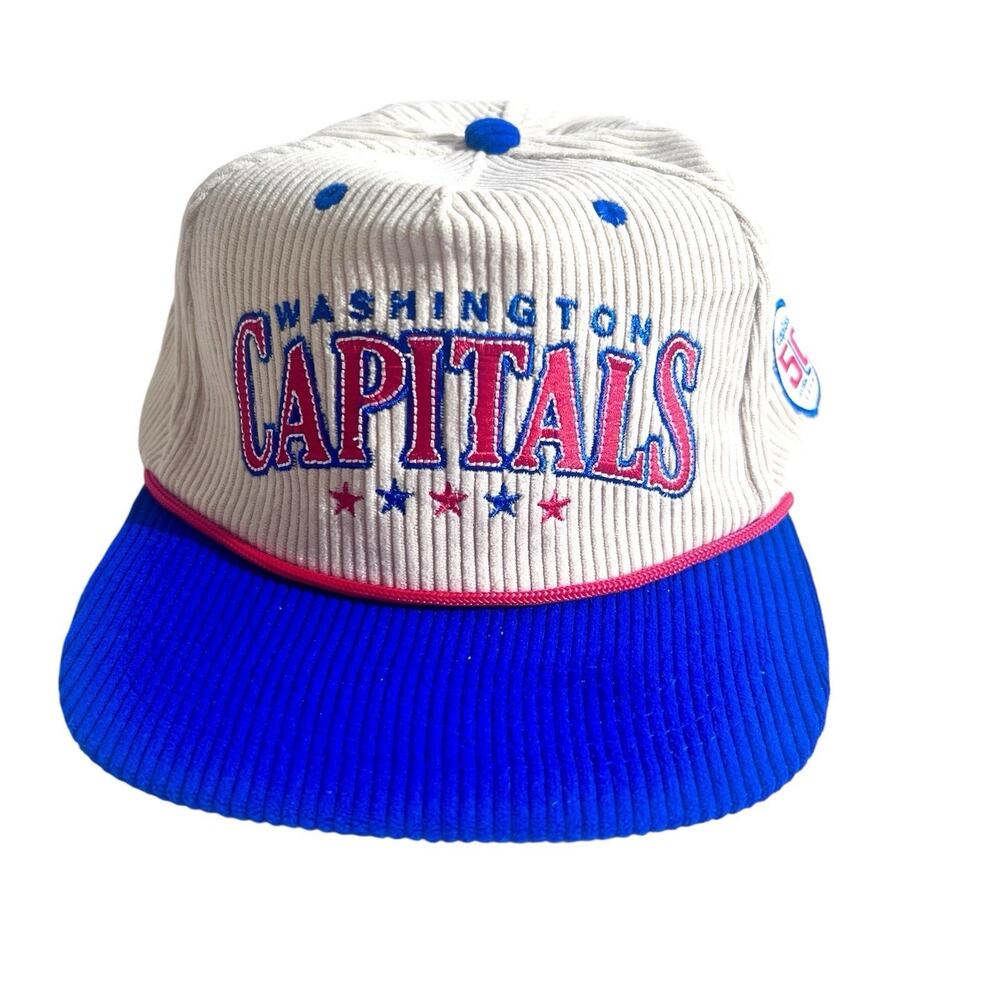Washington Capitals SnapBack Cap 50th Anniversary Retro Corduroy Hat NHL Hockey